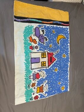 Crayola crayon pillow case (vtg)